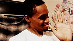 Blonde caught watching porn while sucking monster cock and getting ass fucked.