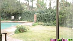 Holly Hendrix, the big cock hungry slut, contrasts her deepthroat skills with doggystyle anal