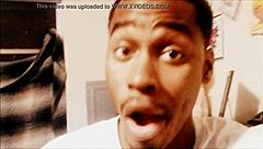 Blonde caught watching porn while sucking monster cock and getting ass fucked.