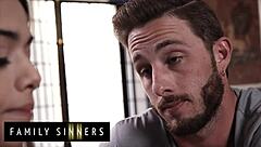 Horny step-sister harmony wonder explores anal for the first time.