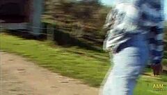 Farm girls enjoy outdoor car adventures with blonde and brunette european spanish friends