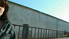 Farm girls enjoy outdoor car adventures with blonde and brunette european spanish friends