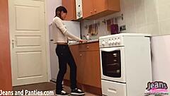 Petite 18+ Tom Boy In Tight Jeans And Panties