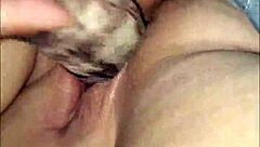 Watch me make my wife squirt with big dildo