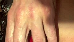 Masturbation and Anal Play with a Flowered Teddy Bear