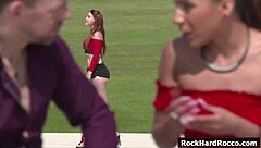 latina babe and friend suck cock then get analed