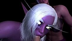 Natural tits and wet blowjobs in 3D anime porn