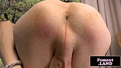 amateur trap in stockings fingers her tight asshole. she prepares for a monster cock encounter.