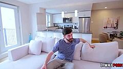 lucky dude fucks two hot babes with narrow asses