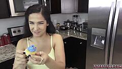 Amateur teen gets her 18th birthday surprise with public fuck and suck