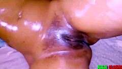 i'm getting oiled up for some hot sex with my girlfriend