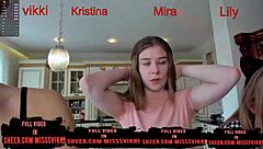 Amateur Young Teens Masturbate and Lick Misswicky's Pussy with Toys for Piercing Orgasm