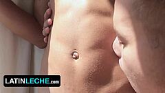 Beautiful young latinos pound and breed in threesome