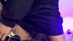 Interracial crossdressing with a firecracker and big black cock