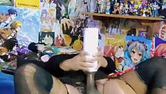 Transsexual rides cowgirl begging daddy part 3