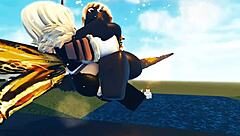 godzilla and mothra having a wild sex battle on roblox, so crazy!