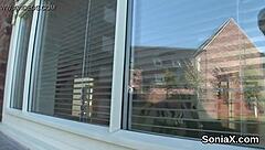 i admire lady sonia's huge tits in this cheating milf video