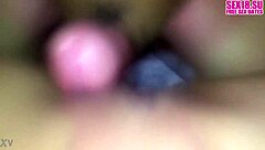 Young amateur babe's wet pussy squirts during intense fucking and creampie