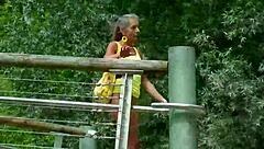 Flashing On Bridge! Fucking In Cornfield For Cumshot!