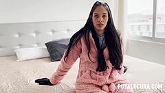 Pretty Slut Girl Caught On The Street For First Time Interracial Blowjob