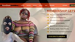 Gogo Fukme Endures Bound Deepthroat In Ebony 3some