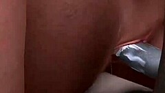 Slut Sucks Six Cocks At Gloryhole