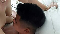 i'm jerkin off in the kitchen while my stepmom sucks my dick then i fuck her hard pt 2