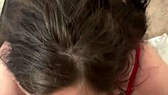 Young Messy Haired Slut With A Perfect Ass Gets On Her Knees To Suck Dick Before Riding Dick Cowgirl Fucked Doggystyle And Taking A Cumshot On Her Amazing Ass?