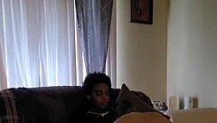 Naughty Natty Rides His Big Black Cock Backwards to Orgasm!