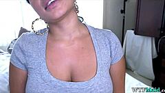 Look At This Maid's Fat Ass And Tits! Latina Gets Dirty!