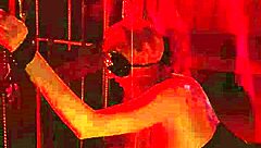 Girl Handcuffed Receives Wax Drops on Sexy Body Behind Scenes