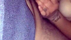 Chubby girl begs for fuck and smoke! Monster cock blowjob with big tits!