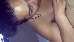 Chubby girl begs for fuck and smoke! Monster cock blowjob with big tits!