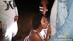 Ever seen amateur Brazilians fucking doggystyle in Rio parking lot?