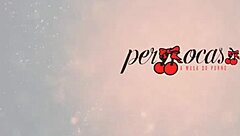 Young woman dancing in private swing club on camera.