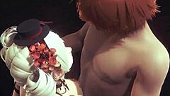 i watch hentai uncensored 3d where tabusa gets boobjob and fucked by redhair boy in japanese asian manga anime game porn