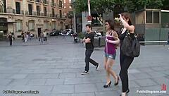 spanish babe pounded hard in public van