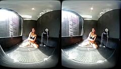 Amateur Brunette Masturbates in the Whirlpool with Wet Fingers