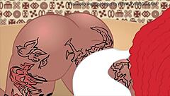 Bunz4Ever's thick bubble butt opens ancient sex portal with BBC