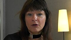 Cougar swallows huge cock with passion!