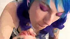 Deepthoat Girl Blowjob Sloppy Housemaid