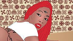 Bunz4Ever's thick bubble butt opens ancient sex portal with BBC