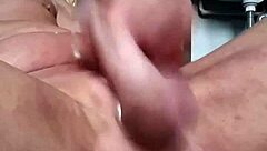 Sticking a dildo in my ass for multiple orgasms.