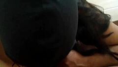 Wife Sucks Cock First Time, Handjob, Blowjob Till Cum In Mouth At Home