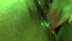 attractive ebony tgirl enjoying solo time with toys