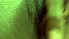 attractive ebony tgirl enjoying solo time with toys