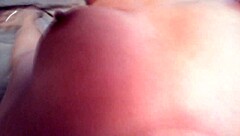 amateur chick gives intense blowjob, exposing her nice tits in amateur video