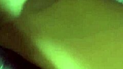 Tattooed babe masturbates at work in POV reality.