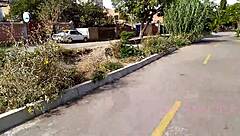 On the way home, I find this petite teen