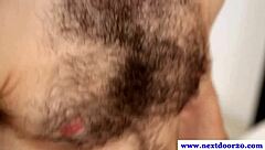 jock bear pounds muscular bodybuilder's ass with huge cock in amateur anal scene